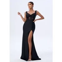 Moda Minx Jerseykleid KENZA (1-tlg) mit tiefem Beinausschnitt