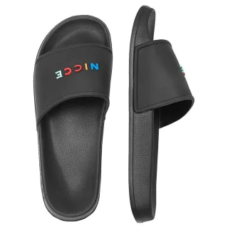 Nicce Dallas Mens Black Sliders