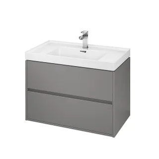 Neuesbad Serie 300 Waschtischunterschrank, B:794, T:447, H:533mm, Grau matt 1S924-0171