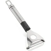 Leifheit Kochbesteck-Set Y-Sparschäler Edelstahl, Edelstahl und Kunststoff, ovale Griffform, für Gemüse, Aufhängeöse