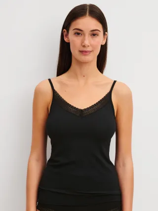CALIDA - DAMEN Spaghetti-Top schwarz - Gr. - S