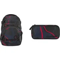 coocazoo Schulrucksack Coocazoo Schulrucksack 2tlg.-Set Lava Lines