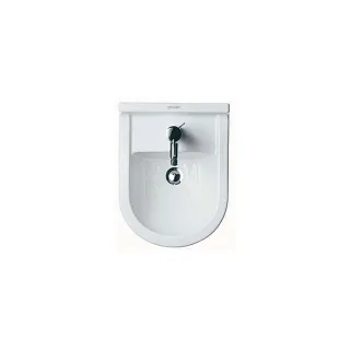 Duravit Starck 3 Wand Bidet 2230150000 mit Hahnloch und Überlauf, weiß