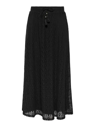 ONLY - ONLDANA TASSEL LONG SKIRT JRS Black - Gr. - L
