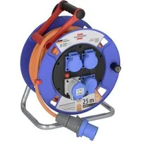 Brennenstuhl Brennenstuhl 1182690200 Kabeltrommel 25 m Orange CEE-Stecker 16 A 3pol Kabeltrommel (Kabellänge 25.00 m)
