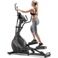 AsVIVA Crosstrainer E4 Pro Ellipsentrainer für Zuhause, 24 kg Schwungmasse, Fitness-App-kompatibel, Tablet-/ Handyhalterung