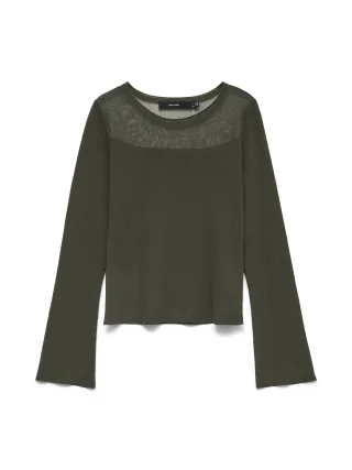 VERO MODA - VMCRICKET LS O-NECK PULLOVER Forest Night - Gr. - S