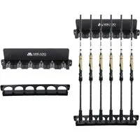 MIKADO Total Fishing Rutenhalter VERTICAL Rod Rack Rutenhalter für 6 Ruten Rutenständer, (2-tlg., EVA-Schwamm ist dick und weich und zerkratzt Ihre Angelrute nicht)