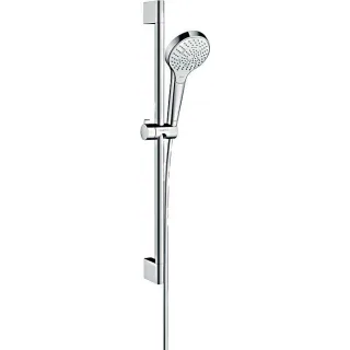 hansgrohe Croma Select S Multi Brauseset 26560400 weiss-chrom, 65 cm Brausestange Unica Croma