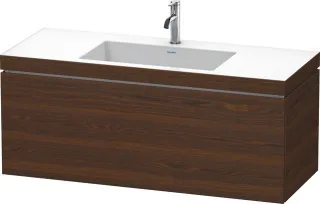 Duravit L-Cube c-bonded Set wandhängend Nussbaum gebürstet Matt 1200x480x500 mm - LC6919O6969 LC6919O6969