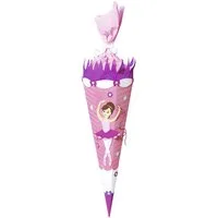 URSUS Schultüte URSUS Schultüten-Bastelset Ballerina - 68cm, Verschluss Krepp