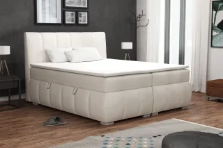 Boxspringbett Schlafzimmerbett VINCENZA 140x200cm inkl.Bettkasten