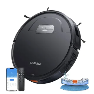 Laresar Evol 3 Saug-/Wischroboter [180min 045 Liter Staubbehälter 025 Liter Wasserbehälter 4500Pa] schwarz
