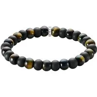 THOMAS SABO Armband Bead Armband, mit Obsidian, Tigerauge