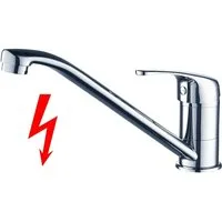Tuganna Spültischarmatur 440002003 Niederdruck Einhebelmischer Chrom Küchenarmatur Hebel geschlossen
