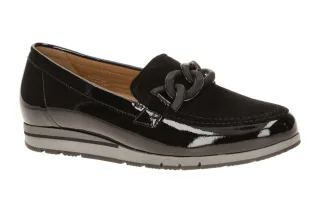 Gabor 4004.01.003 schwarz - bequeme Slipper f?r Damen