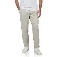 riverso Chinohose Herren Freizeithose RIVMarco Regular Fit Hose mit Leinenanteil und Zugbandverschluss