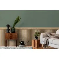 living walls Vliestapete Wallpanel Tapete Wandpaneele Mustertapete Holzpaneele Natur, strukturiert, matt, (1 St), Vliestapete Holz-Optik für Schlafzimmer Küche Wohnzimmer Wandpaneele
