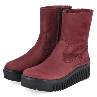 Art Stiefeletten BRIGHTON  Rot - Gr. 37 -  Textil