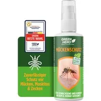 GreenHero Insektenspray Mückenspray schützt vor Steckmücken, Moskitos & Zecken, 100 ml, Mückenschutz