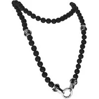 FILANGO Gliederkette Lavastein Kugelkette TOTENKÖPFE (Ketten, 1-tlg)