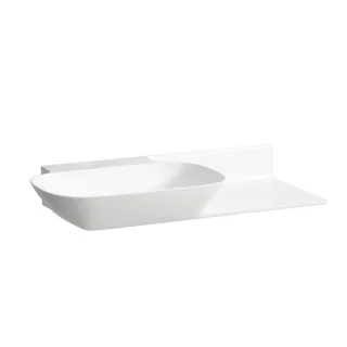 LAUFEN Waschtisch Ino 450x900x145, ohne Hahnloch, ohne Überlauf, Ablage rechts, weiss H8133020001121