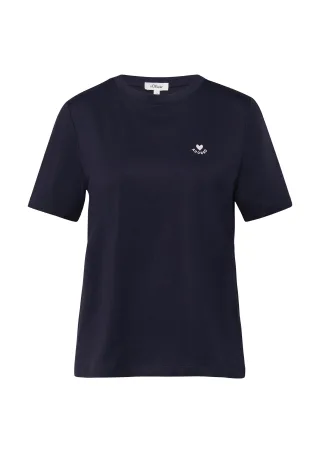 s.Oliver - T-Shirt blau - Gr. - 34