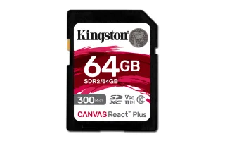 Kingston Canvas React Plus | sdr2/64gb | Flash-Speicherkarte