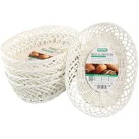 KESPER® Brotkorb Brot- & Obstkorb, oval, 5er Set, Kunststoff, (Set, 5-tlg), Breite ca. 31 cm