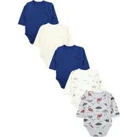 TupTam Wickelbody TupTam Baby Unisex Langarm Wickelbody Print / Uni 5er Pack