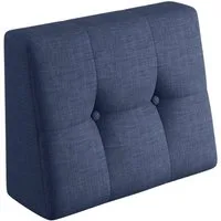 sunnypillow Rückenkissen Palettenkissen gesteppt Seitenkissen 60x40x20/10cm, Blau