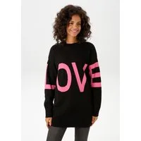 Aniston CASUAL Strickpullover mit eingestricktem LOVE-Schriftzug