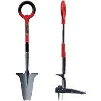 Root Slayer® Unkrautstecher Radius Garden Weeder & Root Slayer Set, 100 cm Gesamtlänge, (2-tlg), Unkrautentferner mit Stiel & Wurzelspaten