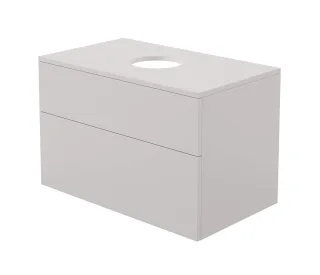 Neuesbad Waschbecken Unterschrank, mit Abdeckplatte, 800x470x520 mm, Cashmere NB1DESDIKB811