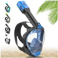 Khroom Schnorchel Schnorchelmaske Erwachsene Tauchermaske Vollgesichtsmaske Schnorcheln (geprüfte CO₂ Sicherheit, Vollgesichtsmaske Tauchmaske), Seaview Pro