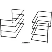 SO-TECH® Schrankeinsatz Backblechhalterung zum Einbau in 60 cm breiten Küchenschrank, für 4 Backbleche 364 x 140 x 182 mm schwarz-chrom