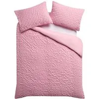 Next Bett-Set Superweiche Bettgarnitur mit Mini-Seersuckermuster, Bezug: Polyester (recycelt)