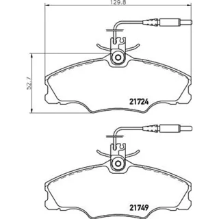 Hella Bremsbel?ge vorne Peugeot 406 8DB355018-201