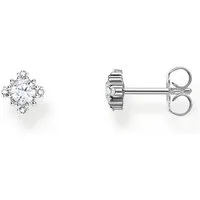 THOMAS SABO Paar Ohrstecker Thomas Sabo Damen-Ohrstecker 925er Silber Zirkonia