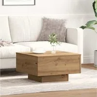 furnicato Couchtisch Moderner 55x55x31 cm in Artisan-Eiche mit (1-St), Robuster Wohnzimmertisch mit hoher Belastbarkeit für das Wohnzimmer