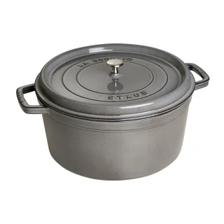 Staub La Cocotte Cocotte 30 cm, rund, Graphit-Grau, Gusseisen