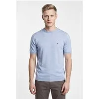 FYNCH-HATTON Strickpullover Sommerpullover - halbarm - mit Stickerei