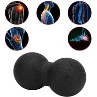Casativo Massageball Doppel-Faszienball schwarz (8 cm) – Effektive Entspannung, Für Rücken, Nacken, Arme & Füße: Punktuell oder flächig