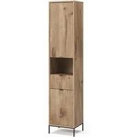 Vicco Hochschrank Eliza, Viking Oak/Sonoma, 40 x 190 cm mit Tür und Schublade (1-St)