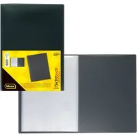 Idena Organisationsmappe Idena 376079 - Sichtbuch für DIN A4, 20 Hüllen, schwarz