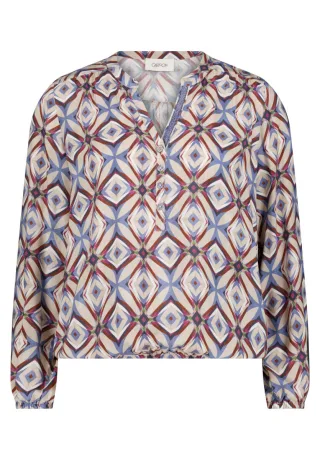CARTOON - Bluse mit Allover-Muster weiß - Gr. - 34