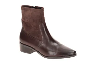 CAPRICE 25312 Damen Stiefeletten dk brown Blockabsatz G-Weite