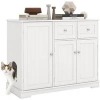 KOMFOTTEU Katzentoilette, Katzenschrank für Katzentoilette, 100 x 45 x 80 cm