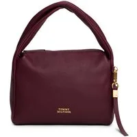 Tommy Hilfiger Schultertasche CITY LEATHER MINI BAG, Damen Tragetasche, Abendtasche mit breitem Tragegriff