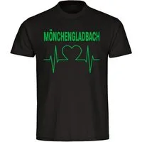multifanshop T-Shirt Herren Mönchengladbach - Herzschlag - Männer